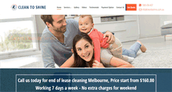 Desktop Screenshot of cleantoshine.com.au