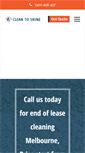 Mobile Screenshot of cleantoshine.com.au
