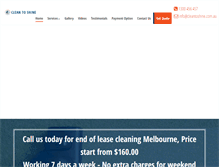 Tablet Screenshot of cleantoshine.com.au